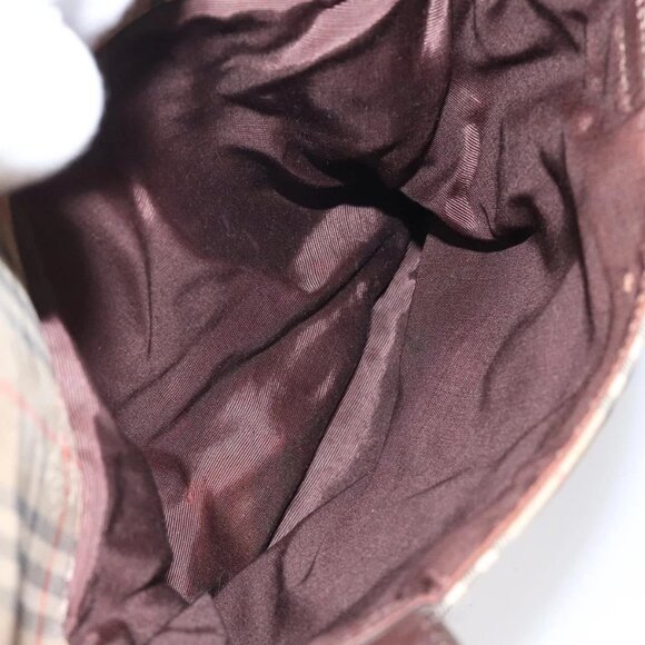 BURBERRY Nova Check Tote Bag Canvas Beige Auth BA1922 - Picture 13 of 16